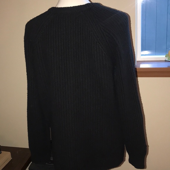 Madewell Tracklist Side-Zip Pullover Ribbed Sweater Size Large - Picture 4 of 16